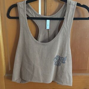 Brown Sleeveless Tank Top